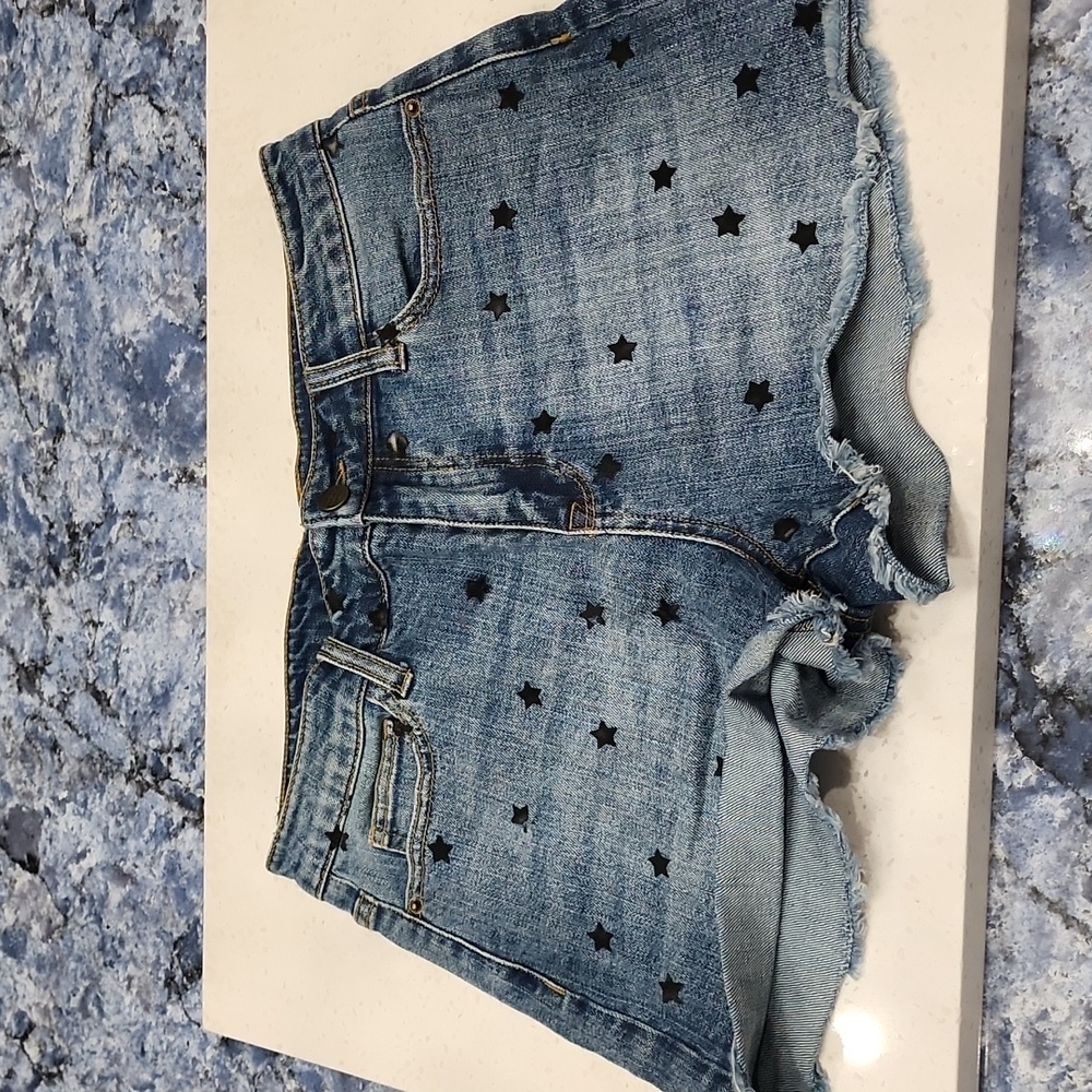 For the Republic denim Shorts. Star Shorts